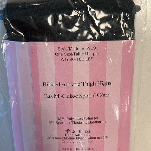 Ribbed athletic thigh highs - Picture 2 of 2